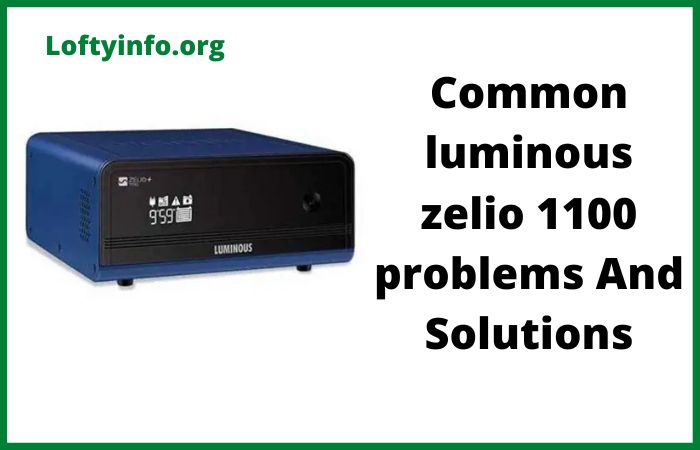 Luminous Zelio 1100 Problems